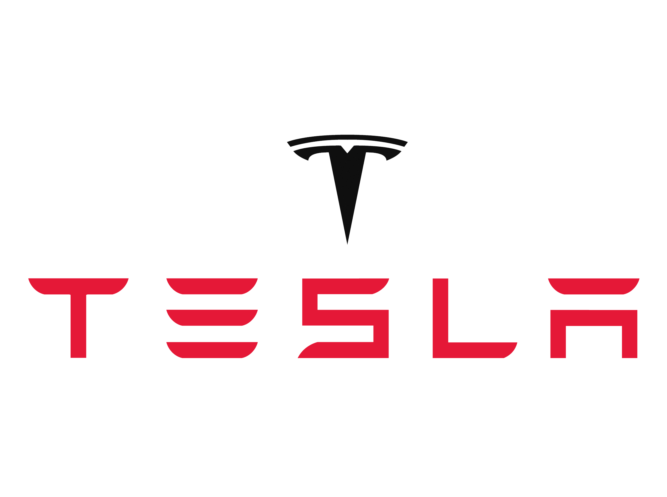 Tesla red and black logo